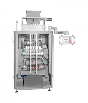 Six-lane stick pack machine